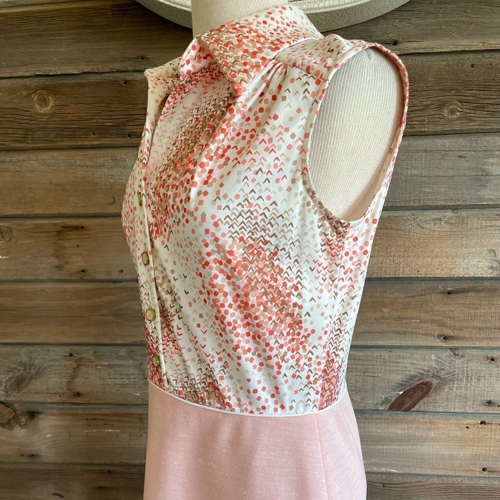 Vintage 60s/70s Julie Miller Dress Jacket and Sleeveless Dress Size 12/13 - Picture 14 of 16